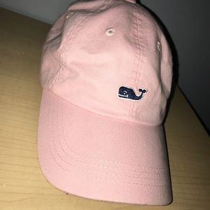Light Pink Vineyard Vines Whale Logo Baseball Hat